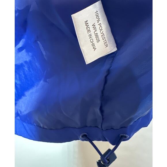 New York Giants Football Reebok SI NFL Team Apparel Windbreaker Jacket Blue Sz L - Picture 15 of 16